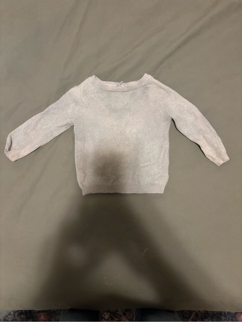100% cashmere knit sweater 12-18months naturally dyed